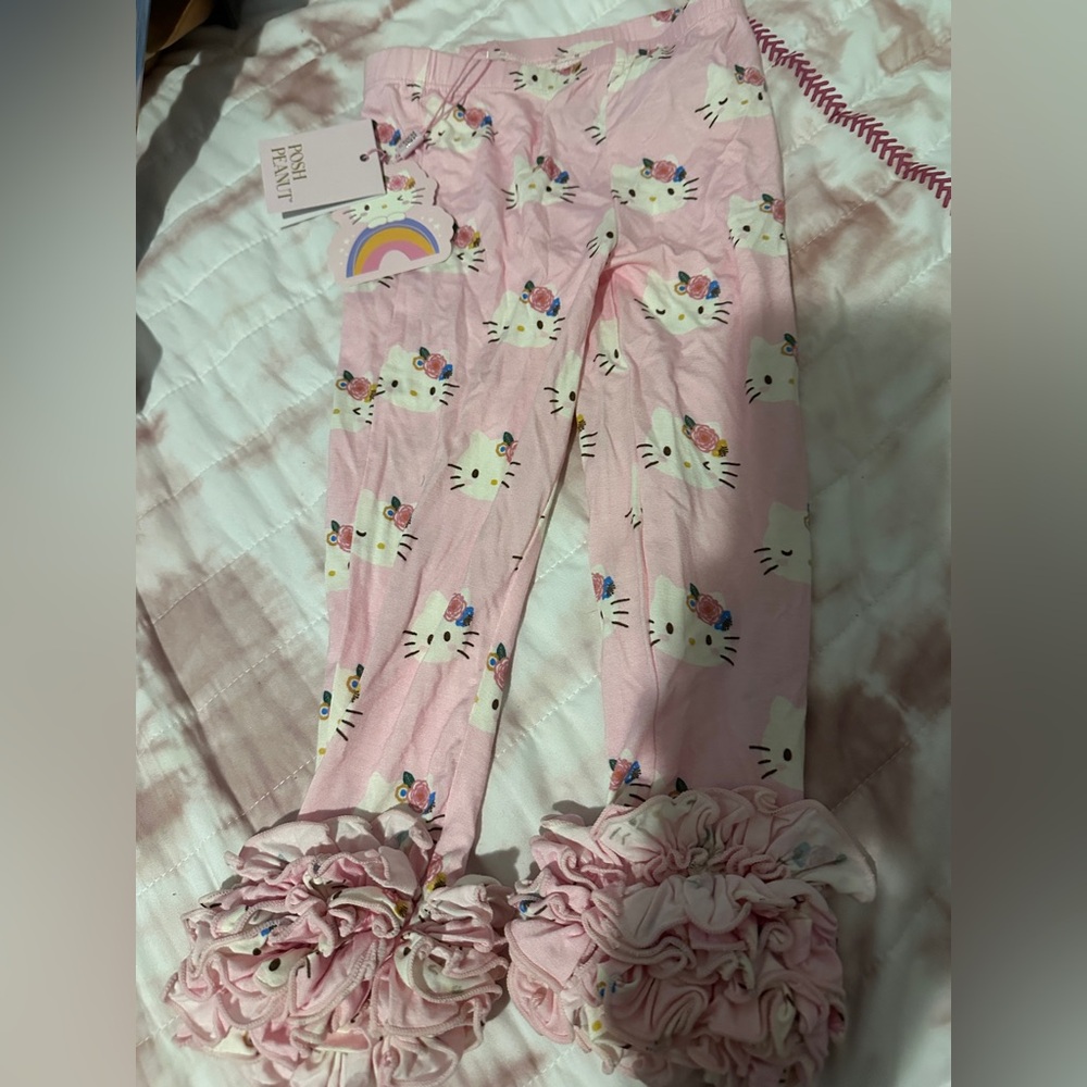 Posh Peanut Hello Kitty Ruffle Pants 3T-4T BNWT